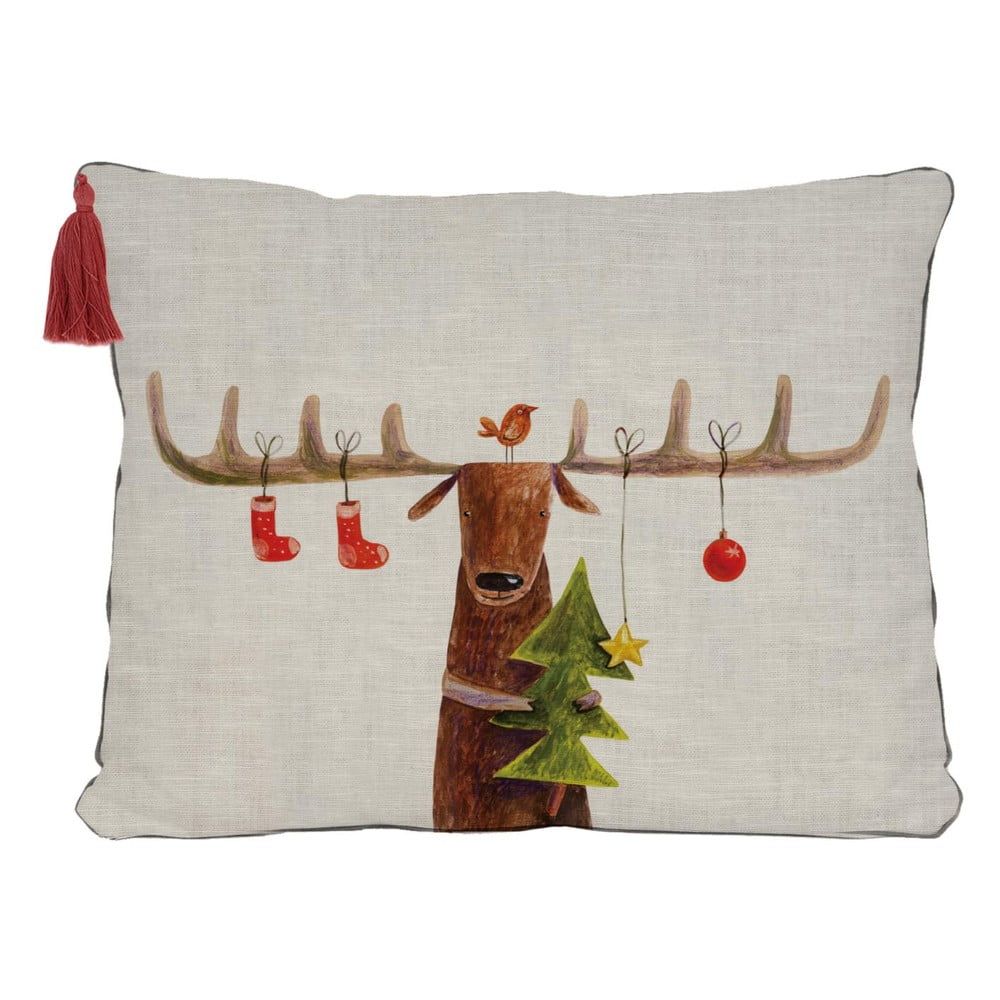 Vianočný dekoračný vankúš 35x50 cm Reindeer - Little Nice Things
