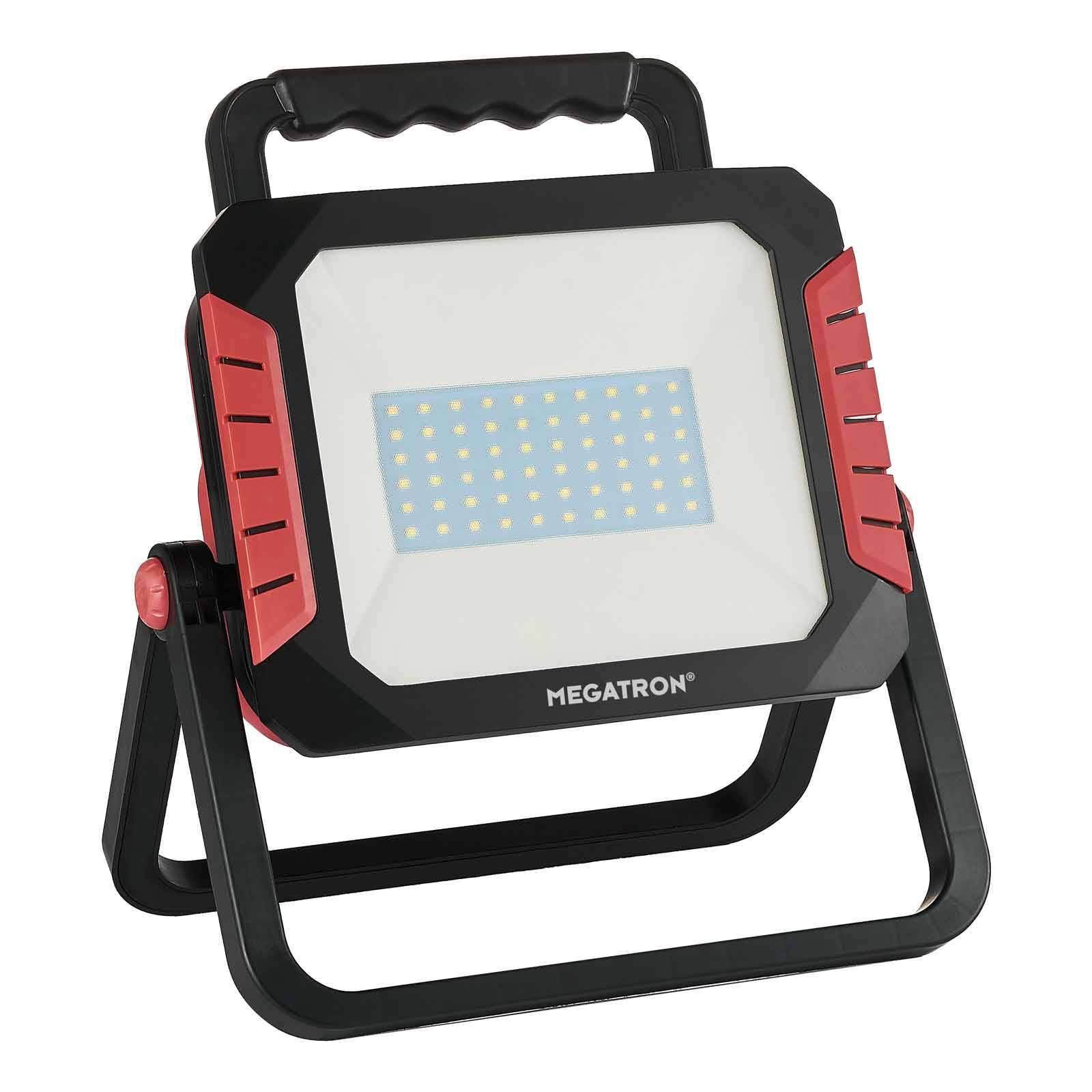 MEGATRON LED reflektor Helfa XL s batériou, 30 W, plast, 30W, L: 26.9 cm, K: 21.1cm
