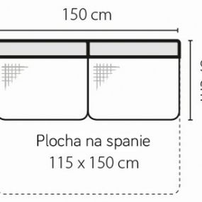 Stagra Rohová sedacia súprava Amigo na vyskladanie Amigo: 3F s plochou na spanie