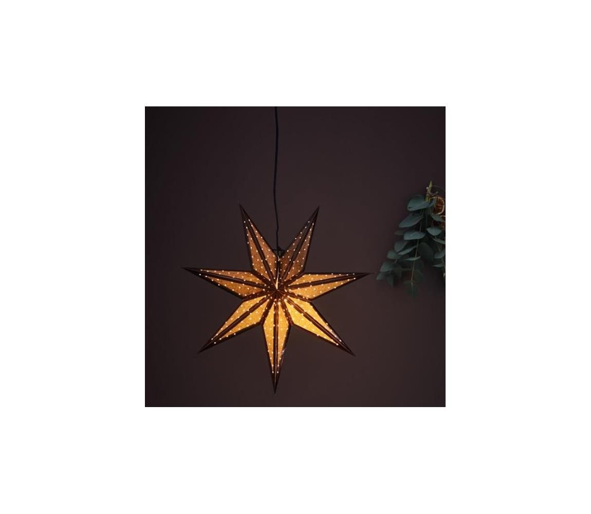 Markslöjd 705793 - Vianočná dekorácia GLITTER 1xE14/25W/230V pr. 45 cm bronzová