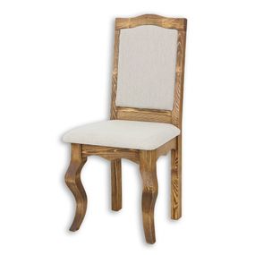 Jedálenská stolička rustikálna lud 15 - k17 biely vosk