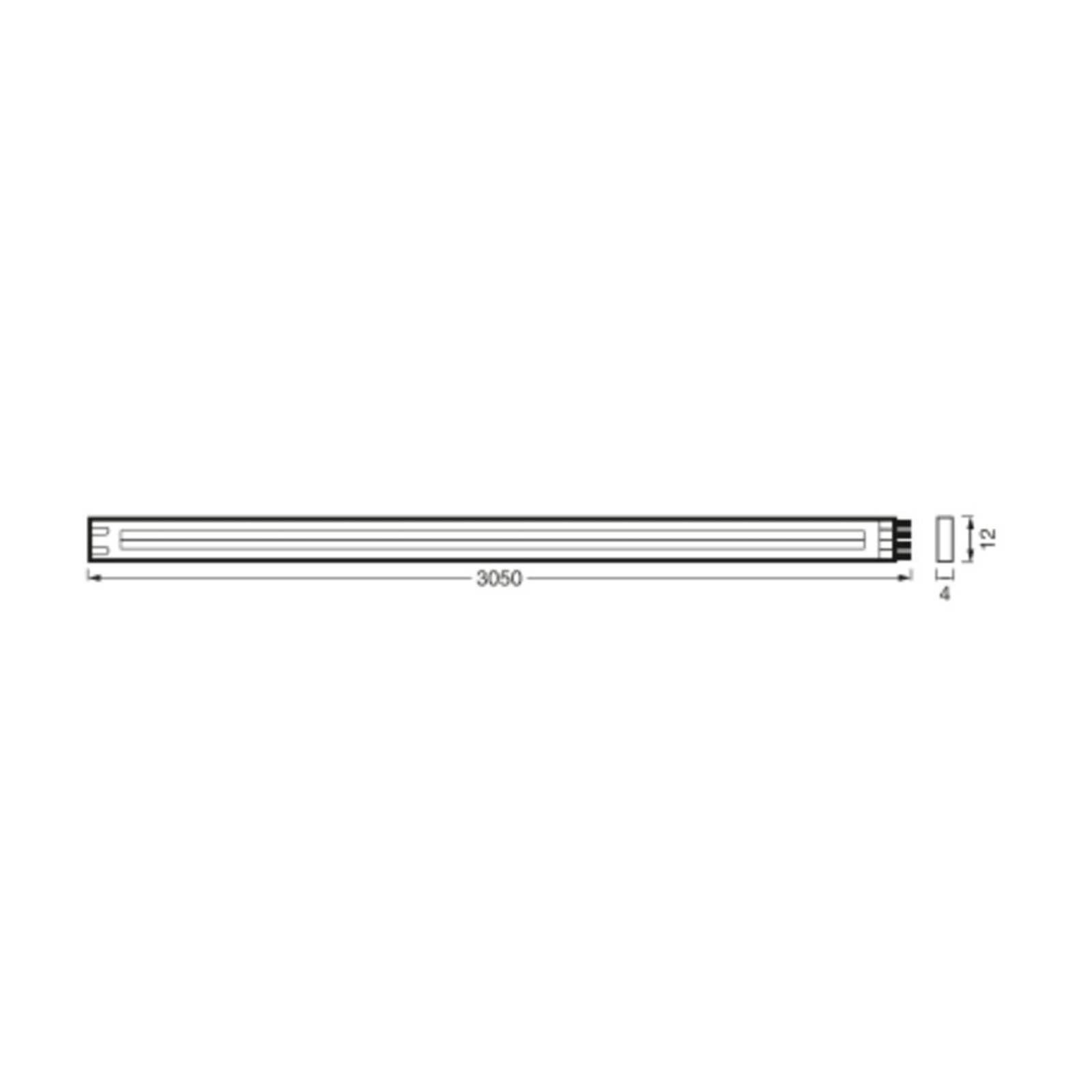 LEDVANCE Flex COB LED pásik IP44 3 000 K, 3 m, Kúpeľňa, silikón, 15W, P: 300 cm, L: 1.2 cm, K: 0.4cm