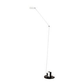 Lumina Daphine stojaca LED lampa, 3 000 K, biela, Pracovňa / Kancelária, oceľ, 9W, K: 136cm