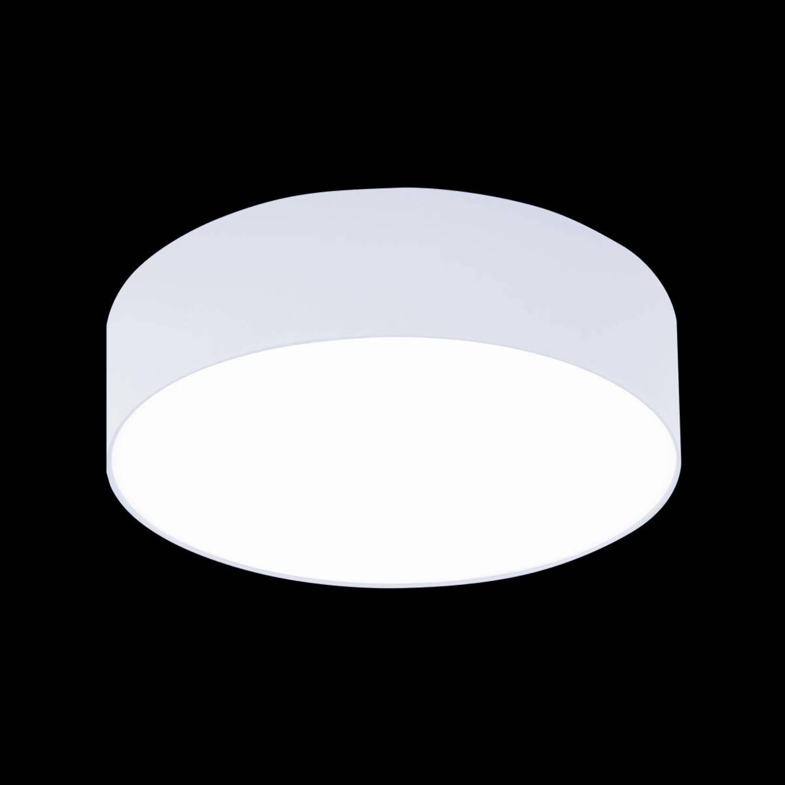 Hufnagel Biele stropné svietidlo Mara, 50 cm, Obývacia izba / jedáleň, chinc, E27, 57W, K: 17cm