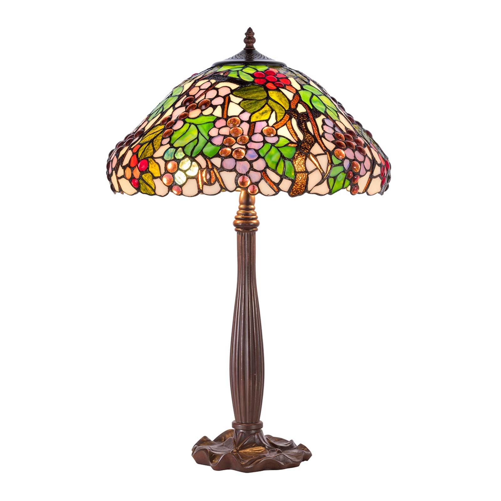 Artistar Stolná lampa KT9810+P927 v štýle Tiffany, Obývacia izba / jedáleň, kov, sklo, E27, 60W, K: 62cm