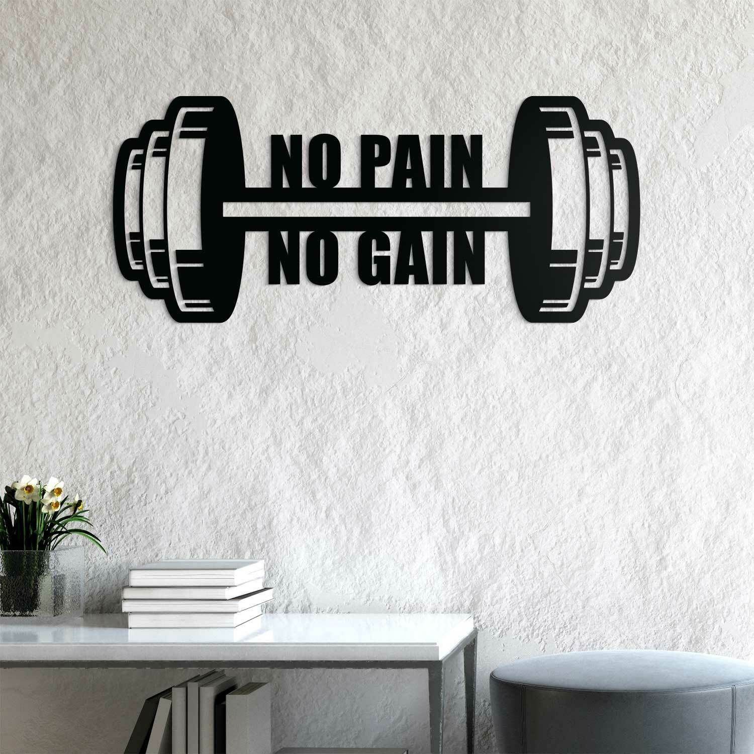 Motivačný citát o cvičení - No Pain No Gain