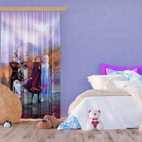 FCS L 7164 AG Design textilný foto záves detský obrazový Disney - Frozen, Ľadové kráľovstvo FCSL 7164, veľkosť 140 x 245 cm