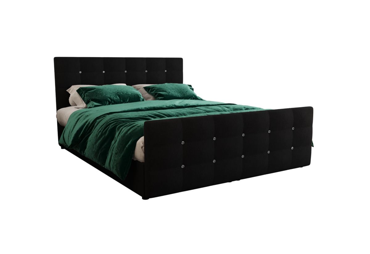 Expedo Čalúnená posteľ boxspring NAOMI + topper, 180x200, cosmic 100