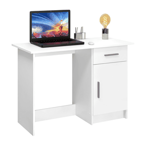 Univerzálny PC stôl, biela, SIRISS NEW