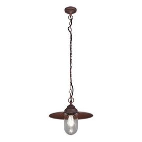 Trio 301760124 záhradná závesná lampa Brenta 1x40W | E27 | IP44 - hnedá patina