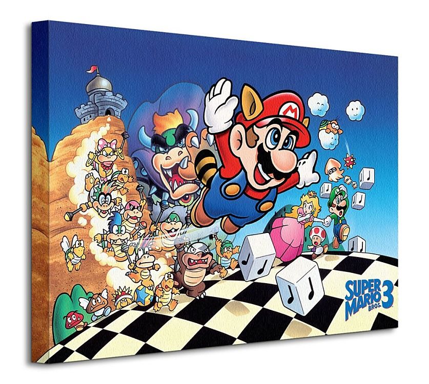 Super Mario Bros. 3 (Art) - Obraz na płótnie WDC92393