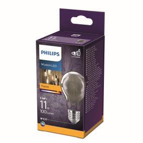 Philips 8718699759636 LED žiarovka classic E27 2,3W/11W 100lm A60 1800K smoky