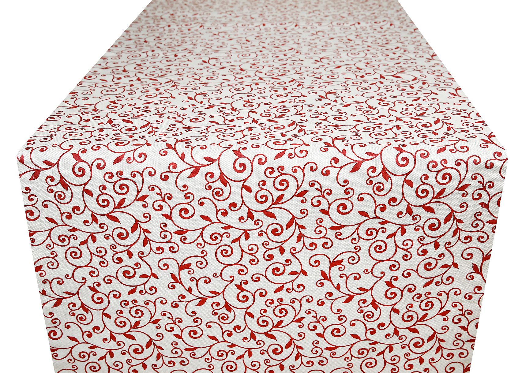 Behúň na stôl červené lístie 50x150 cm - PostelnePrehozy.sk