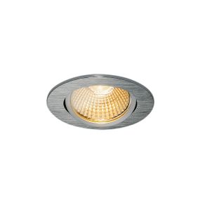 Stropné svietidlo SLV NEW TRIA 68 I CS Indoor, stropné vstavané LED svietidlo, hliníkové, 2700K, kruhové 1003067