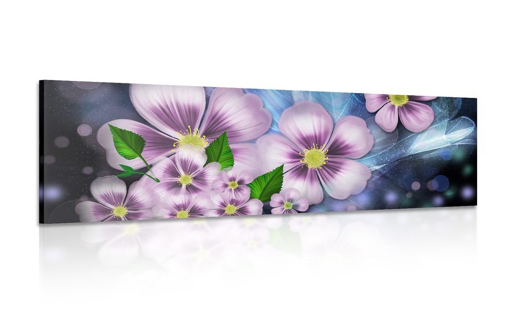 Obraz fialová fantázia kvetov