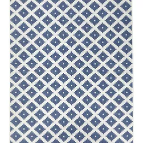 Kusový koberec Northrugs Twin 103128 Blue Cream 80x150 cm