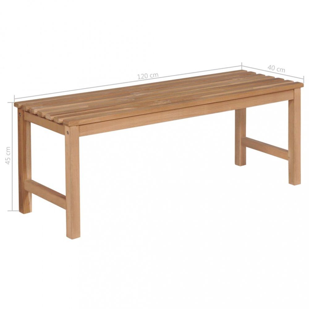 Záhradná lavica teak Dekorhome 120 cm