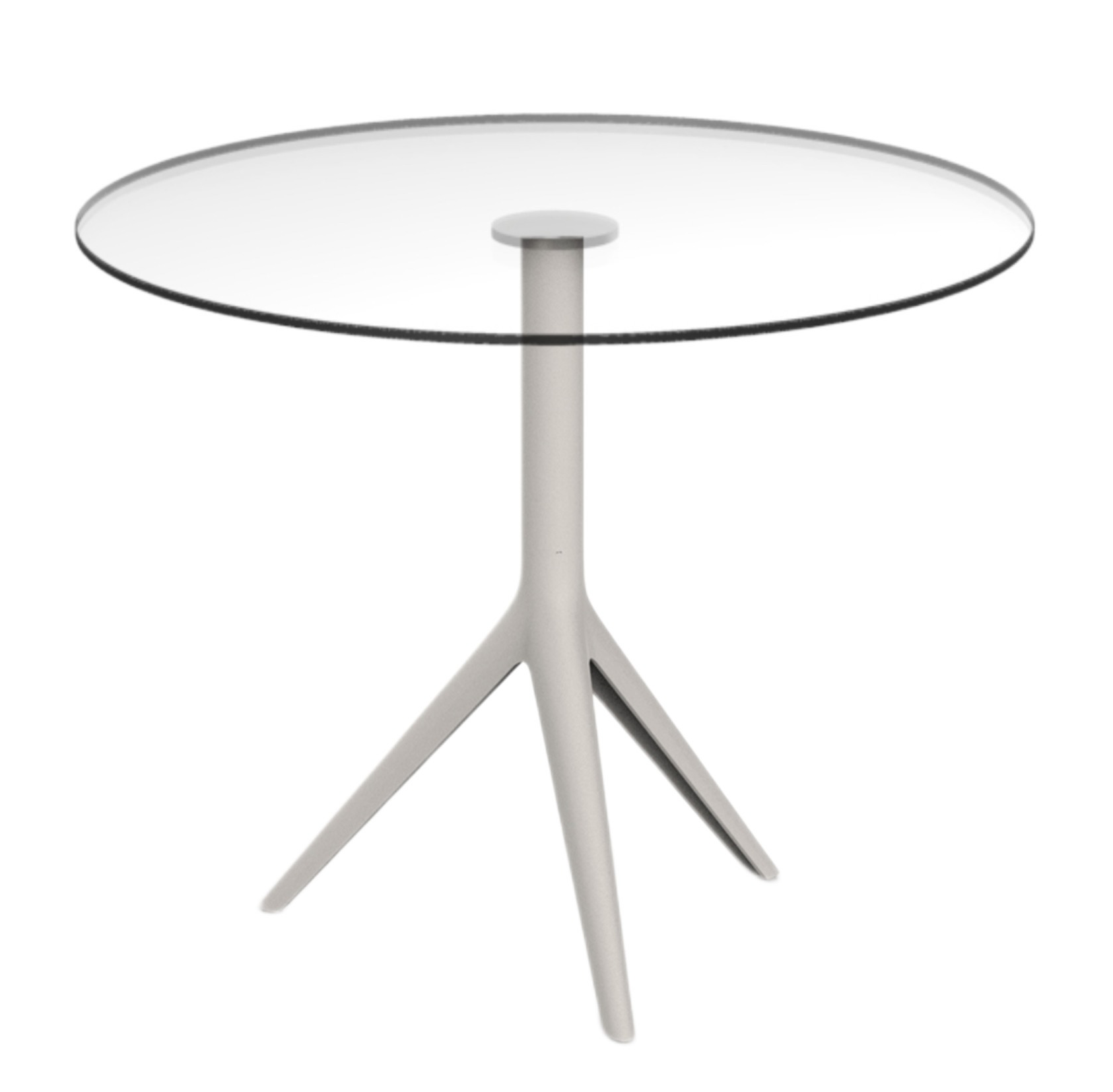 VONDOM - Okrúhly stôl MARI-SOL, sklenená doska - rôzne veľkosti (trojnohá podnož)