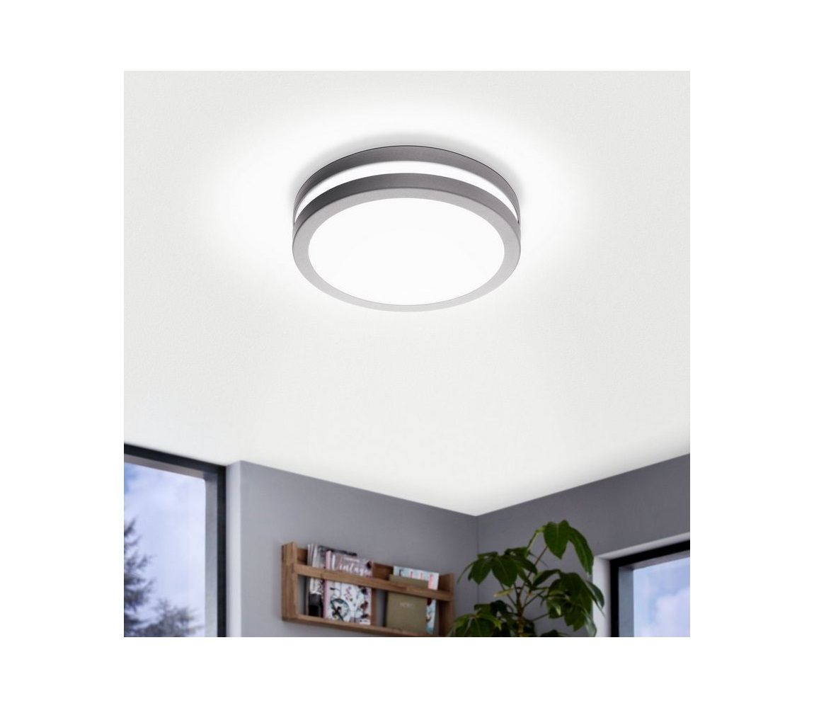 Eglo 97299 - LED Stmievateľné kúpeľňové svietidlo LOCANA-C LED/14W šedá IP44