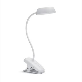 Philips 8719514396890 Donutclip dotyková štipcová lampička s lupou LED 3W/175lm 4000K USB  biela stmievateľná