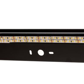 Euluna Nástenné LED svetlo Mera šírka 120 cm čierna 3000K, Chodba, oceľ, plast, 27.6W, L: 120 cm, K: 4.5cm