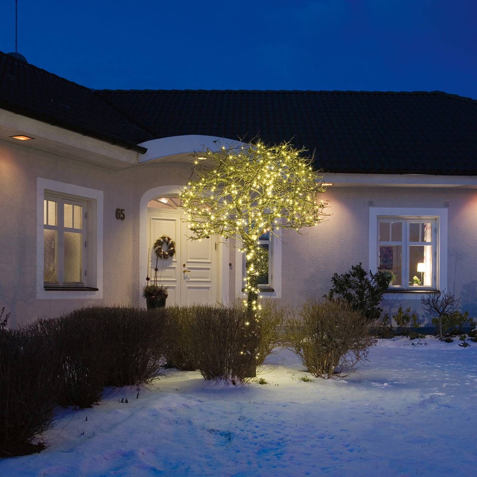 Konstsmide Christmas Svetelná LED reťaz micro teplá biela 80-pl. 10, 5 m, plast, 0.06W, Energialuokka: G, P: 1053 cm