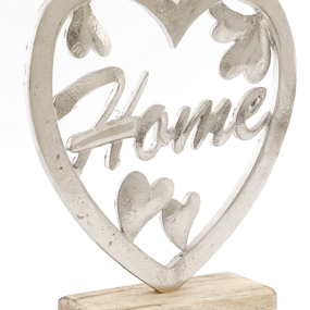 Dekorácia Srdce s nápisom Home