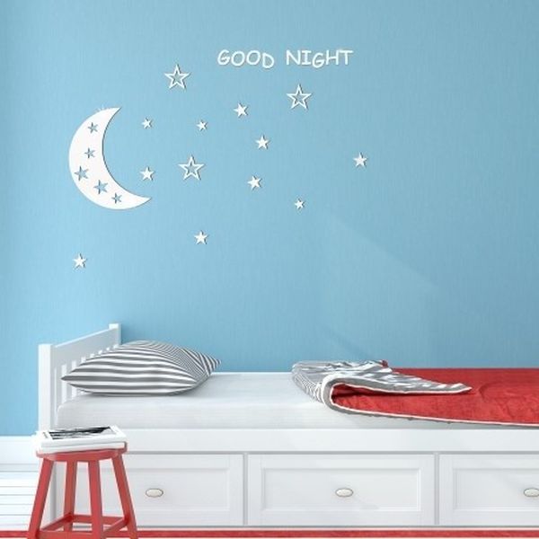 DomTextilu Nalepovacie detské dekorácie na stenu Good night 8044