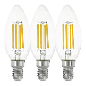 SADA 3x LED Žiarovka VINTAGE C35 E14/4W/230V 2700K - Eglo 12811