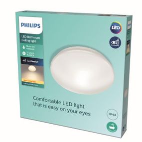 Philips Canopus LED CL259 Stropné svietidlo do kúpeľne kruhové 20W/2000lm 390mm 2700K IP44 biela