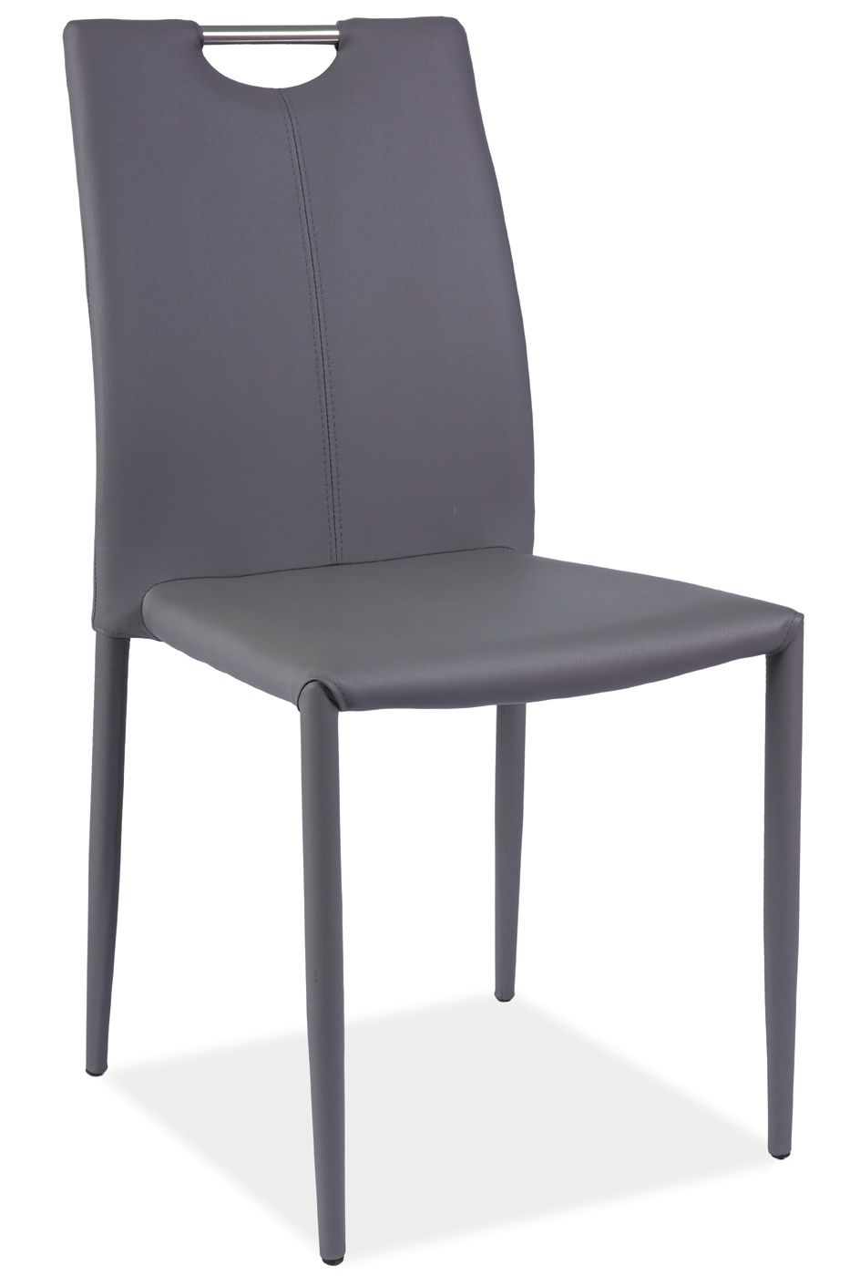 Jedálenská stolička H-322 (ekokoža sivá)