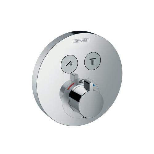 HansGrohe Shower Select - Termostatická batéria pod omietku na 2 spotrebiče, chróm 15743000