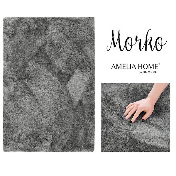 Kusový koberec AmeliaHome Morko tmavošedý