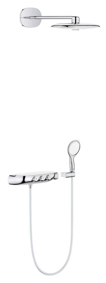 Grohe Rainshower SmartControl - Sprchový set Duo pod omietku s termostatom, 360 mm, mesačná biela 26443LS0