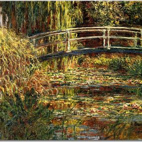 The Japanese Bridge, Symphony in Rose Obraz Claude Monet - zs17758