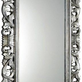 SAPHO - SCULE zrkadlo v ráme, 80x120cm, strieborná Antique IN308