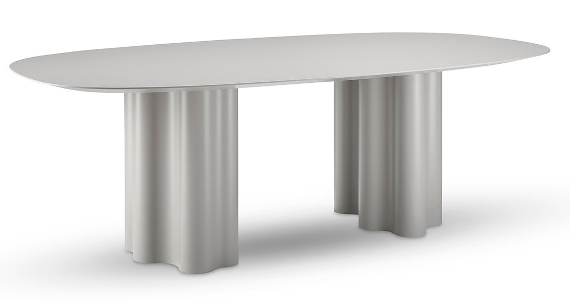 SABA - Oválny stôl Teatro Magico - dvojitá podstava