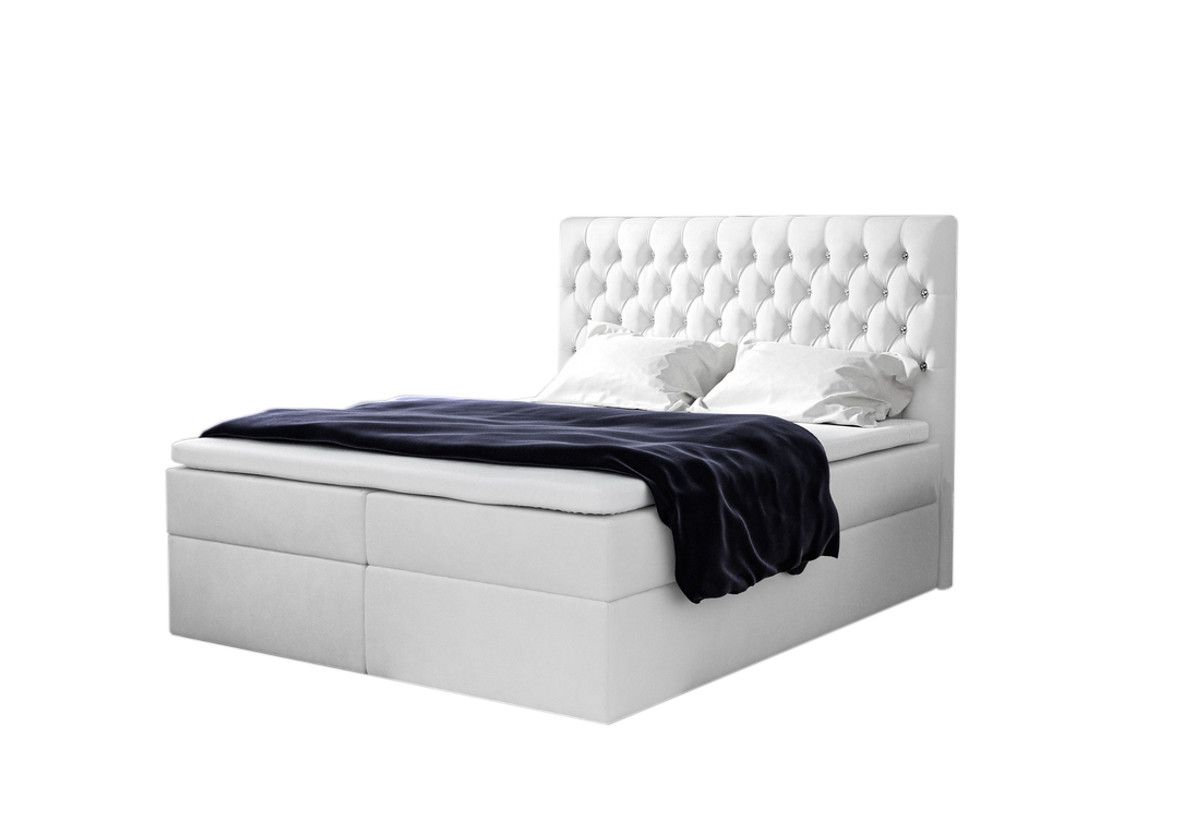 Expedo Čalúnená posteľ boxspring TOMIO + topper, 120x200, jasmine 20