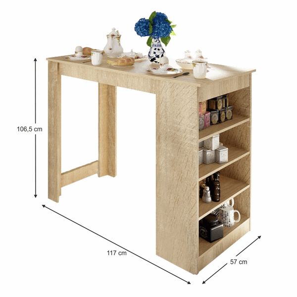 Barový stôl Austen - dub sonoma