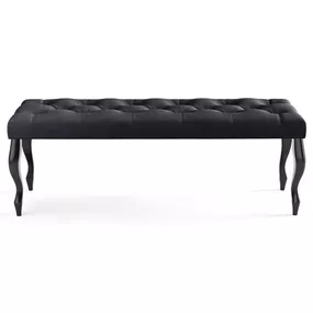 Lavica CHESTERFIELD 120x40 cm Čierna