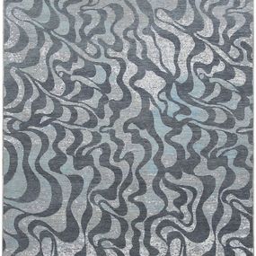 Diamond Carpets koberce Ručne viazaný kusový koberec Diamond DC-M1 Grey / aqua - 365x457 cm