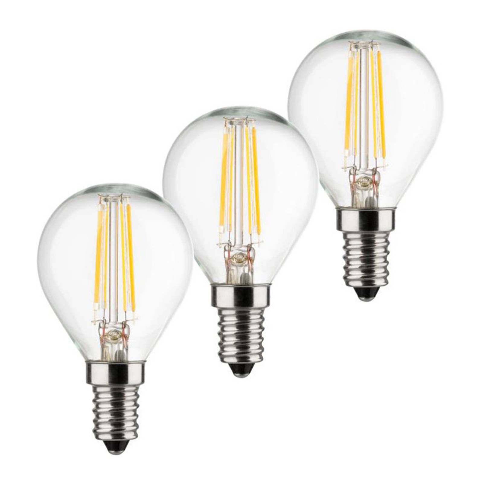 Müller-Licht Kvapková LED žiarovka E14 4W 2 700 K filament 3 ks, 4W, Energialuokka: E, P: 8 cm