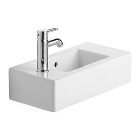 Duravit Vero - Umývadielko 500x250 mm, biela, otvor vľavo 0703500009