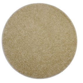 Vopi koberce AKCIA: 120x120 (průměr) kruh cm Kusový koberec Color shaggy béžový guľatý - 120x120 (priemer) kruh cm