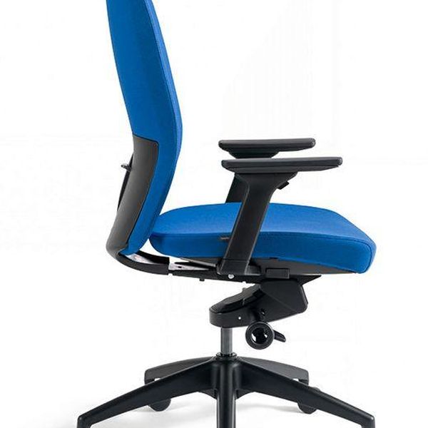 OFFICE PRO bestuhl -  OFFICE PRO bestuhl Kancelárska stolička J2 BLACK BP modrá
