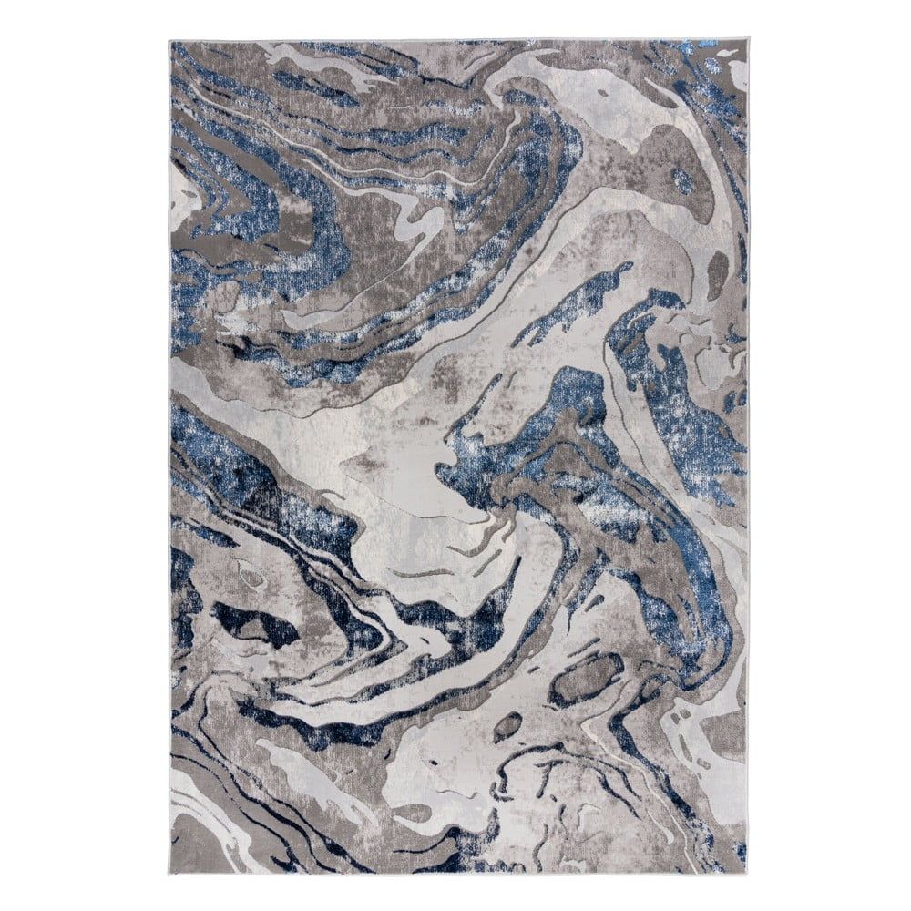 Modro-sivý koberec Flair Rugs Marbled, 160 x 230 cm