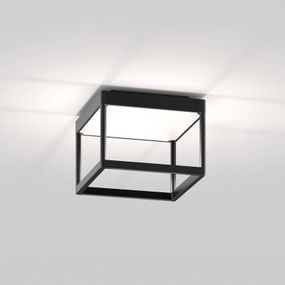 Serien Lighting serien.lighting Reflex 2 S 150 čierna/matná biela, Obývacia izba / jedáleň, hliník, sklo, plexisklo, 33W, P: 20 cm, L: 20 cm, K: 15cm