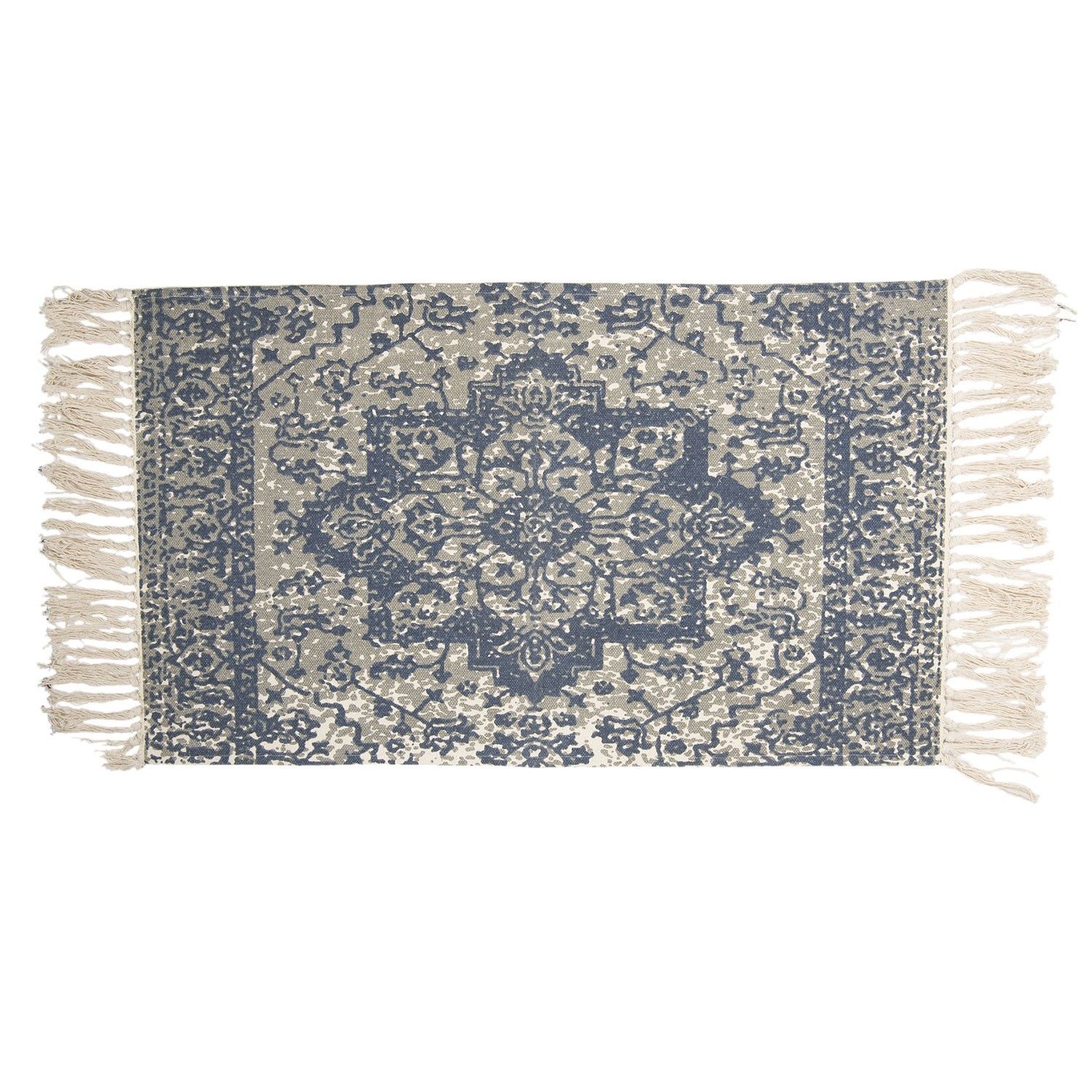 Bavlnený koberec s orientálnym motívom a strapcami - 70 * 120 cm