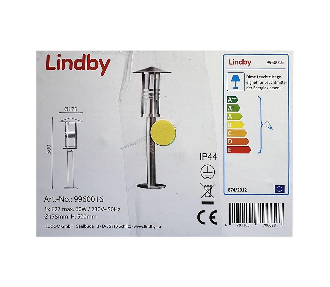 Lindby - Vonkajšia lampa ERINA 1xE27/60W/230V IP44