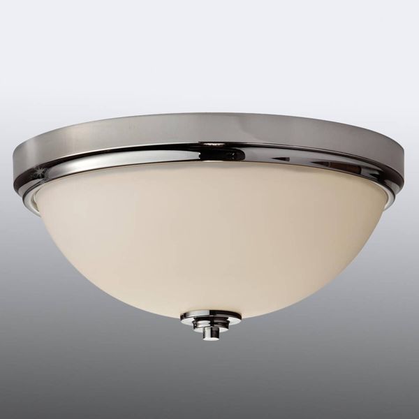 FEISS Stropné svietidlo Malibu pre kúpeľňu, Kúpeľňa, kov, leptané sklo, E27, 60W, K: 15.6cm